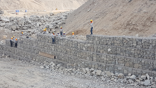 Gabion walls to protect the ravine of Santa Rosa - Swiss Better Gold Association