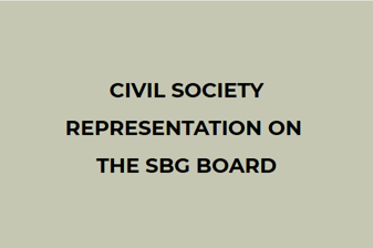 Civil society representation on the SBG Board